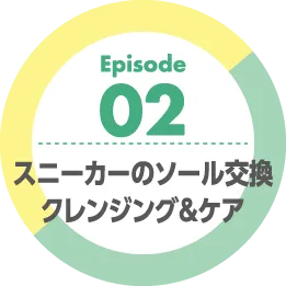 Episode02 スニーカーのソール交換 クレンジング&ケア