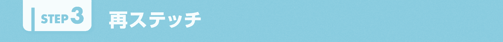 再ステッチ