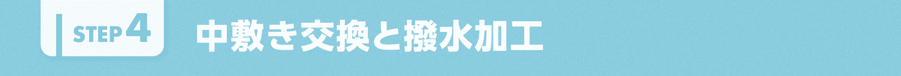 中敷き交換と撥水加工